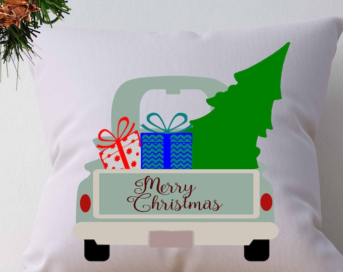 Christmas Antique Truck SVG Vintage truck SVG classic truck svg cut, DXF, eps, png Cut File for Silhouette, Cricut Digital Cut Files