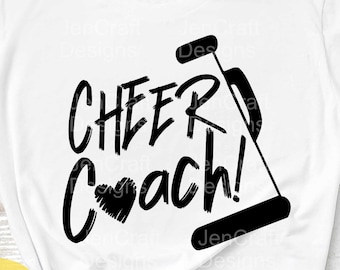 Cheer svg Cheer Coach svg, Cheerleader svg biggest fan, megaphone svg, coach cheer svg design cut file clipart Eps Dxf Png Cricut Silhouette