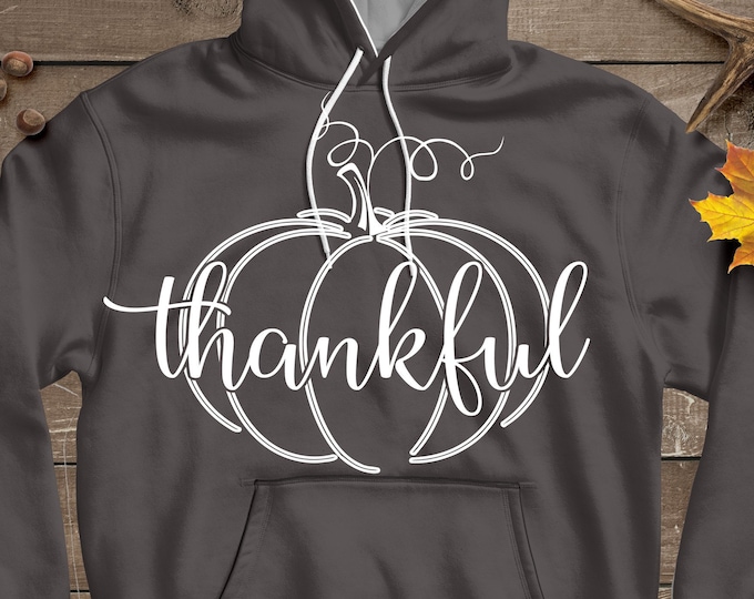 Autumn Thankful Pumpkin SVG, Eps, Dxf, Png Cricut files Printable PNG Happy Thanksgiving Fall Greetings SVG Cricut