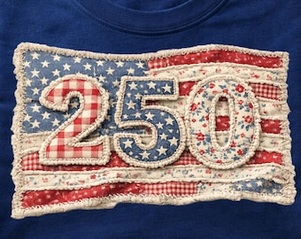 USA 250th Anniversary PNG, America 250 Flag Sublimation, Patriotic 1776-2026 4th of July Design