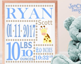 Boy Baby Birth Announcement SVG EPS DXf cut file set with fonts and letters Cricut Design Space Silhouette Digital Cut Files, Sibling