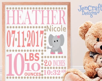 Girl Baby Birth Announcement SVG EPS DXf cut file set with fonts & letters Cricut Design Space Silhouette  Digital Cut Files, Sibling