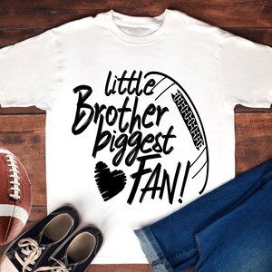 Football SVG Biggest Fan Football Brother Svg Little Brother - Etsy