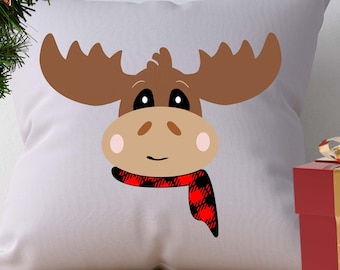 Boy Moose face svg, Moose svg, Camping Outdoor SVG, EPS Png DXF digital download Silhouette Cricut Clip Art graphics Vinyl Cutting Machines