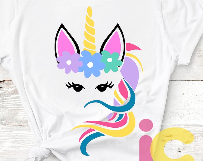 Unicorn svg Unicorn face svg Unicorn birthday svg Unicorn svg files for cricut Unicorn svg silhouette svg horn svg Unicorn svg file DXF Png