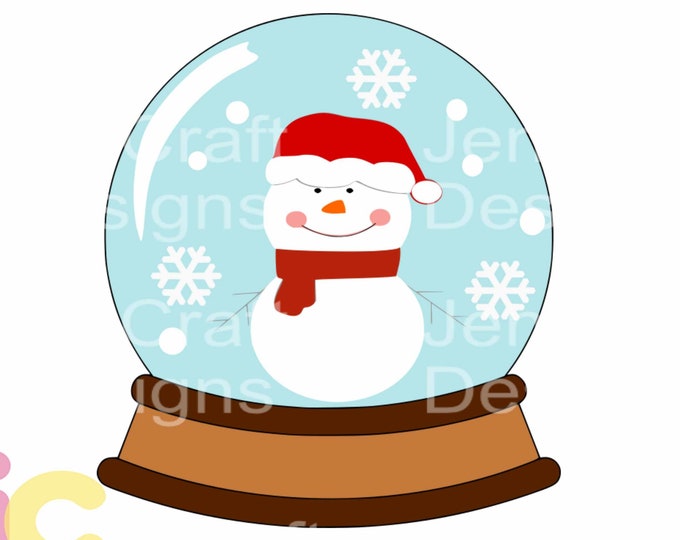 Christmas svg Snowman Snowglobe SVG DXF Eps Png Christmas Card digital designCut File  Cricut Design Space, Silhouette Studio