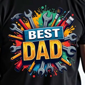 Dia dos Pais Melhor Pai de Todos os Tempos png, design de camisa, designs engraçados de presentes de sublimação para Pais, citação de aniversário popular de Super Pai mais vendida png