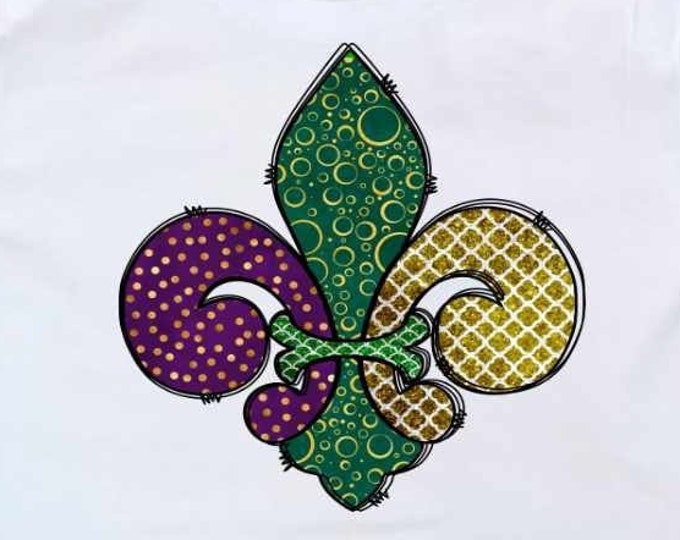 Mardi Gras PNG, Fleur De Lis png,  Louisiana PNG, New Orleans Png, Mardi Gras Fat Tuesday Sublimation Designs Digital Instant Download