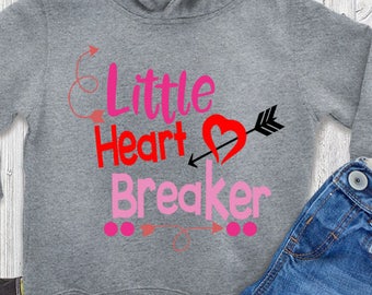 Little Heart Breaker SVG, Valentine's Day Svg, Valentine Svg, Heart, Baby, Love, Toddler, Svg, Dxf, Eps, Png, Cricut, Silhouette