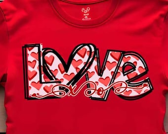 Leopard Love Heart SVG: Valentine's Day Shirt Cut File (Digital Download)