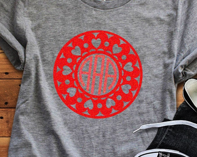 Valentine svg Heart Valentine Frames svg, Round Frame Cuttable SVG EPS   Png DXF, Cricut Design Space, Silhouette Studio, Digital Cut Files