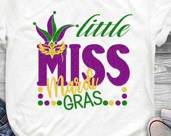 Little Miss Mardi Gras SVG: Jester Crown Cut File (Digital Download)
