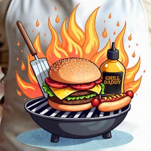 Pai grelhado png, design de camisa para o dia dos pais, designs engraçados de presentes de sublimação para o pai, citação de aniversário do super pai png
