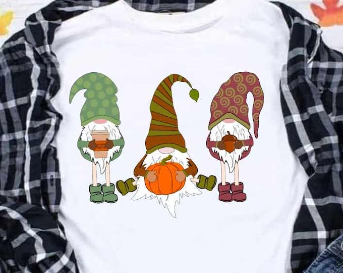 Fall Gnome svg Cute Autumn Gnomes Thanksgiving Cheetah Leopard gnomes Print svg, eps, dxf, png cricut silhouette cut file sublimation print