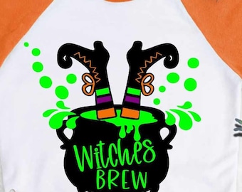 Halloween svg Witch Brew svg Witch Legs, Witches Brew Pot, Witch Pot, Halloween Svg Eps Dxf Png Cricut, Silhouette Cut File