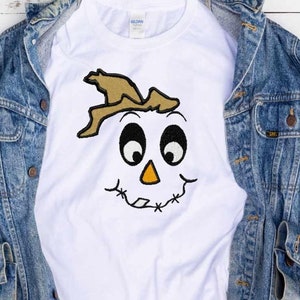 Scarecrow Face #4 Embroidery design,Male hat Fall Instant Download digital file in DST, EXP, HUS, Jef, Pes, Vip and Xxx