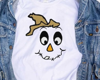 Scarecrow Face #4 Embroidery design,Male hat Fall Instant Download digital file in DST, EXP, HUS, Jef, Pes, Vip and Xxx