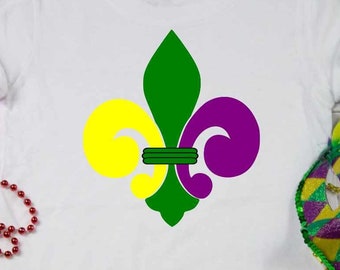 Fleur de Lis Svg, Mardi Gras Cut Files, Mardi Gras Celebration, Louisiana Svg, Dxf, Eps, Png, Shirt Design Svg, Silhouette, Cricut