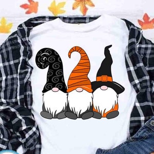Halloween Witch Gnome svg, Fall gnome svg, eps, dxf, png cut file Cricut Silhouette sublimation print file