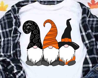 Halloween Witch Gnome svg, Fall gnome svg, eps, dxf, png cut file Cricut Silhouette sublimation print file