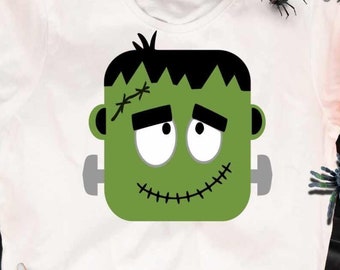 Halloween Frankenstein Boy svg, Mommys little Monster toddler Kid Frankenstein Face Svg, Eps, Dxf, Png Cut File