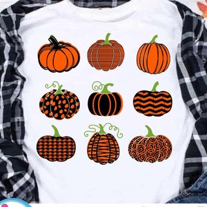 9 Kürbisse svg, Einzigartige Herbst svg, Farmers Market Pumpkin Patch Verschiedene Arten von Kürbisse svg eps dxf png Cricut Silhouette Sublimation