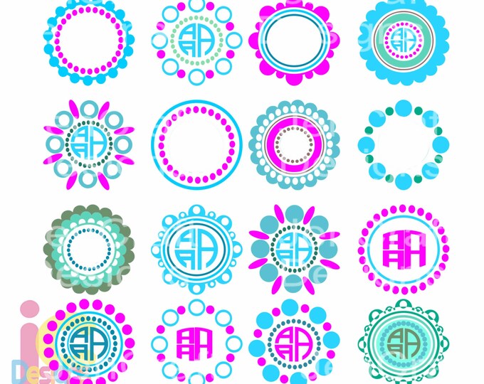 Download Monogram Frame Bundles Jencraft Designs