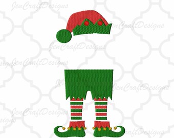 Boy Elf legs Monogram Frame Embroidery Design Machine Embroidery Design Instant Download digital file in PES, EXP, VIP, Hus, Xxx and Jef