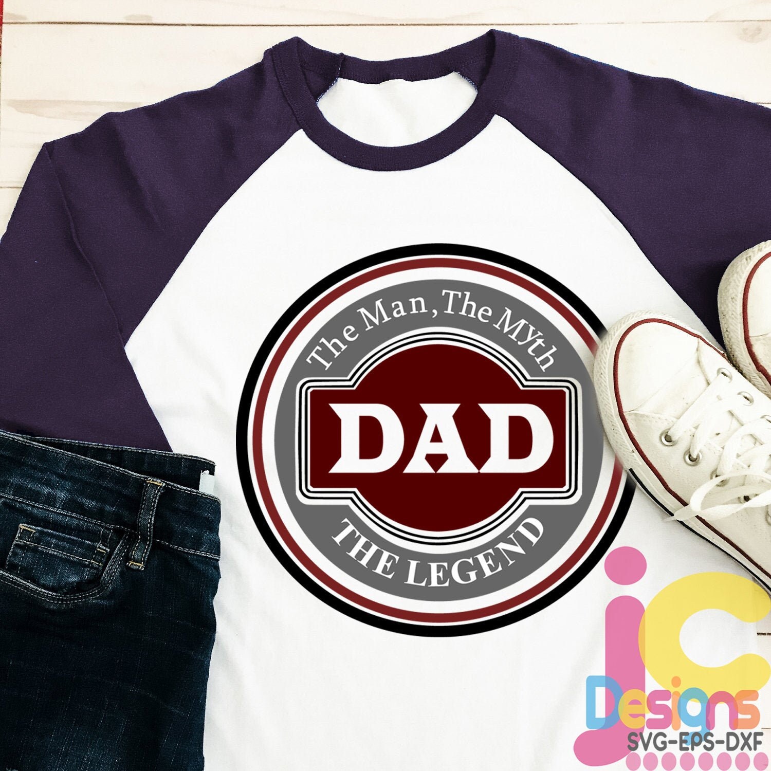 Download Dad Svg The Man The Myth The Legend Fathers Day Svg Father Daddy Svg Dxf Eps Cricut Files Silhouette Studio Digital Cut Files