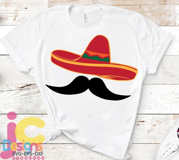 Download Sombrero Svg Sombrero With Mustache Svg Cinco De Mayo Svg Mexican Hat Mexico Svg Eps Dxf Png Fiesta Svg For Cricut Silhouette Shirt Design Clip Art Art Collectibles