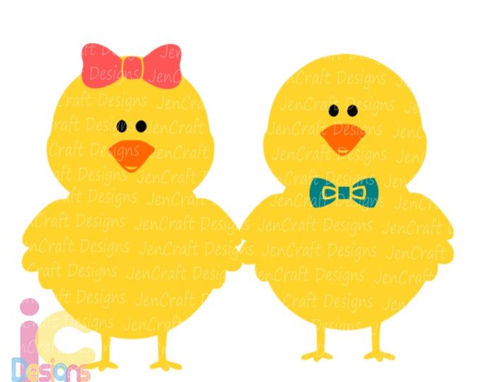 Easter svg, Spring Baby Duck Chicks Monogram Frame Chick Kids Monogram Easter Cut Files Silhouette, Cricut Design Space SVG, EPS, Dxf, Png