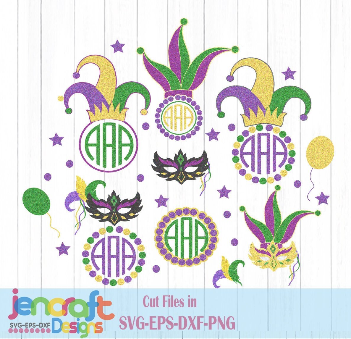Download Mardi Gras SVG Bundle Masquerade Mask Monogram Frame Set ...