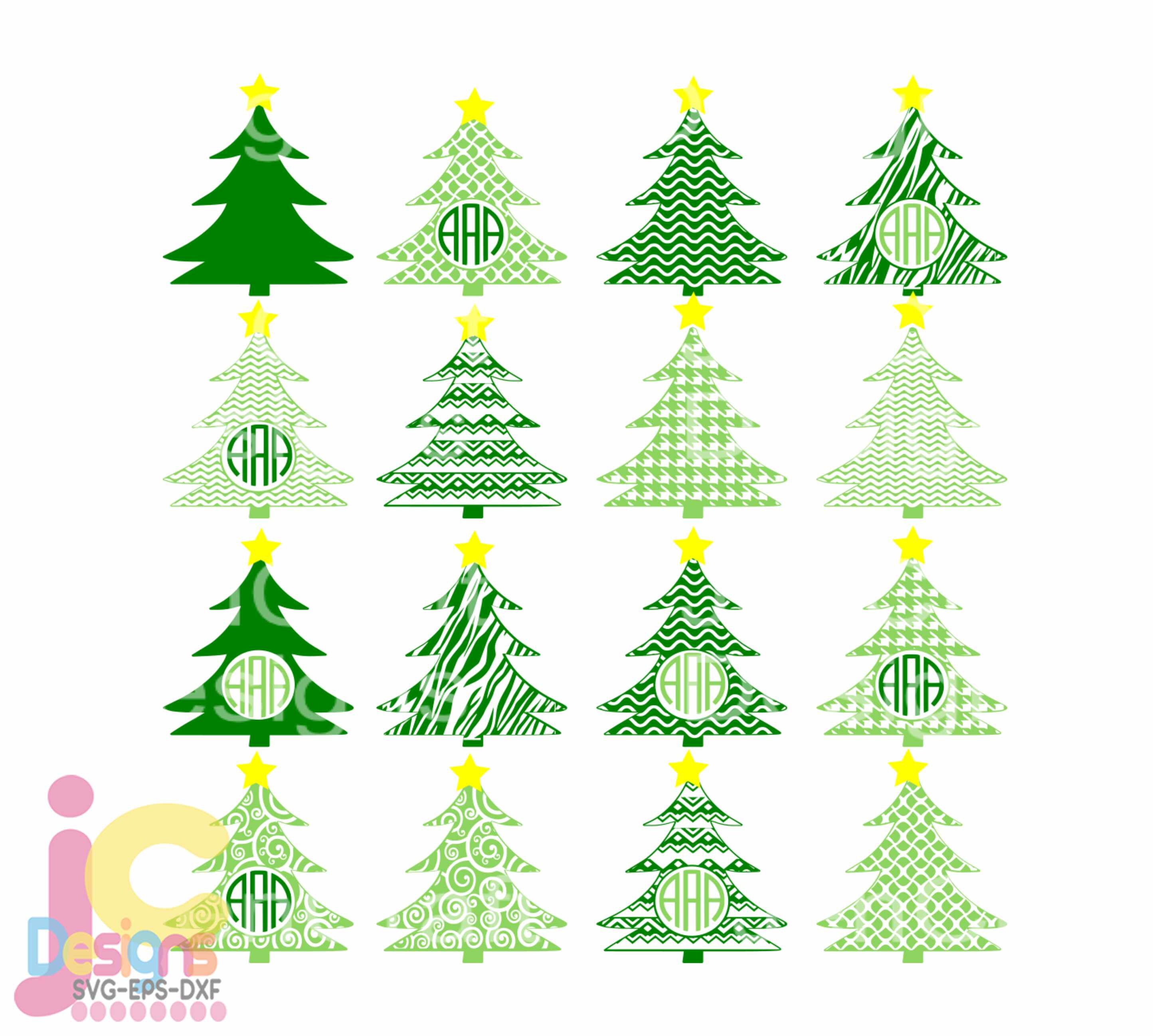 Download Free Svg Christmas Monograms Pack File For Cricut ...