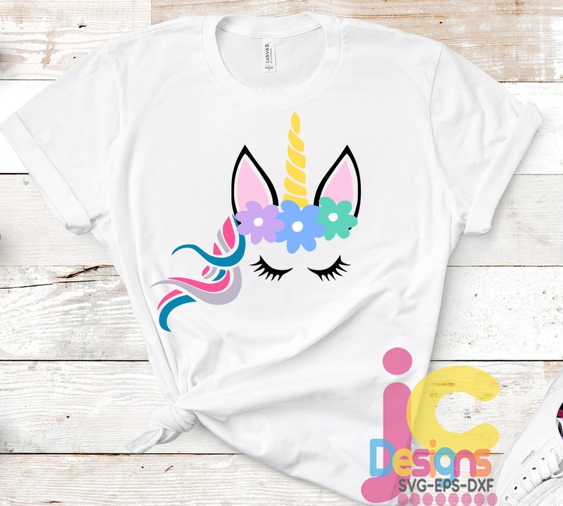 Download Unicorn SVG Unicorn hair head Svg Clip Art Floral Flowers ...