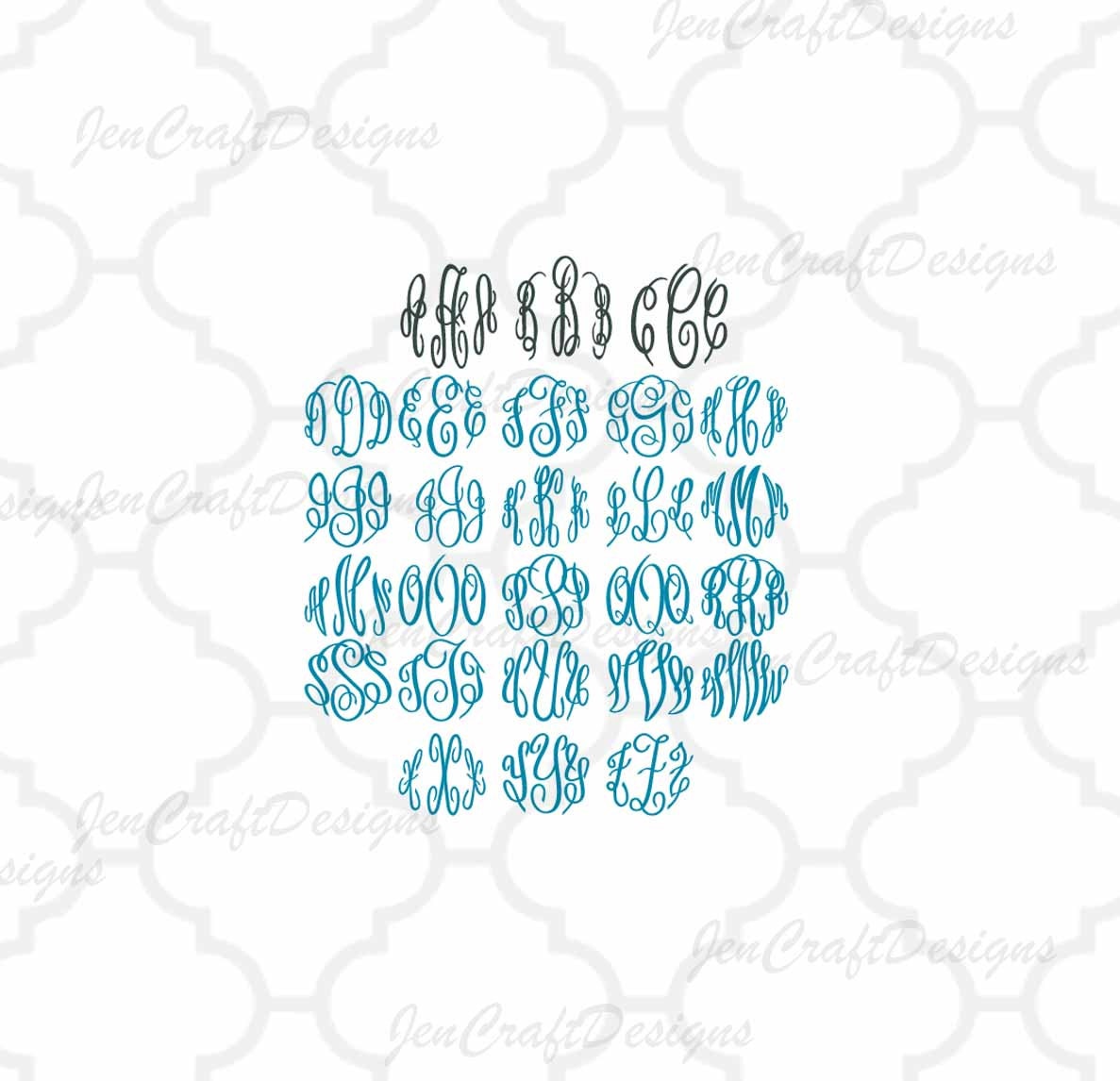 Download Master Round Monogram font SVG , DXF, EPS, Jpg. Free ...