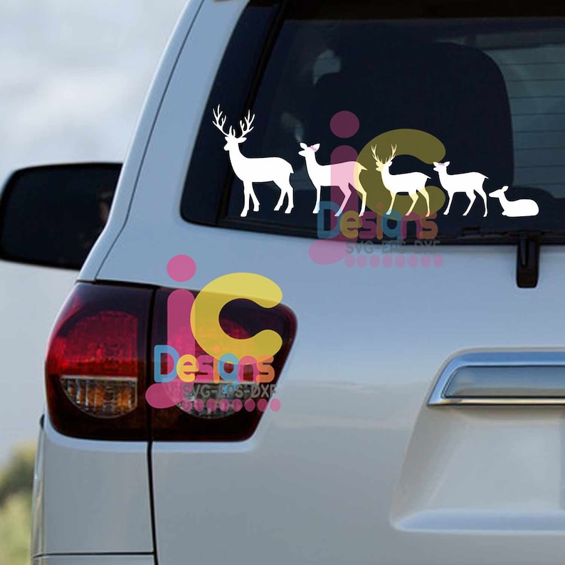 Free Free 138 Silhouette Deer Family Svg SVG PNG EPS DXF File