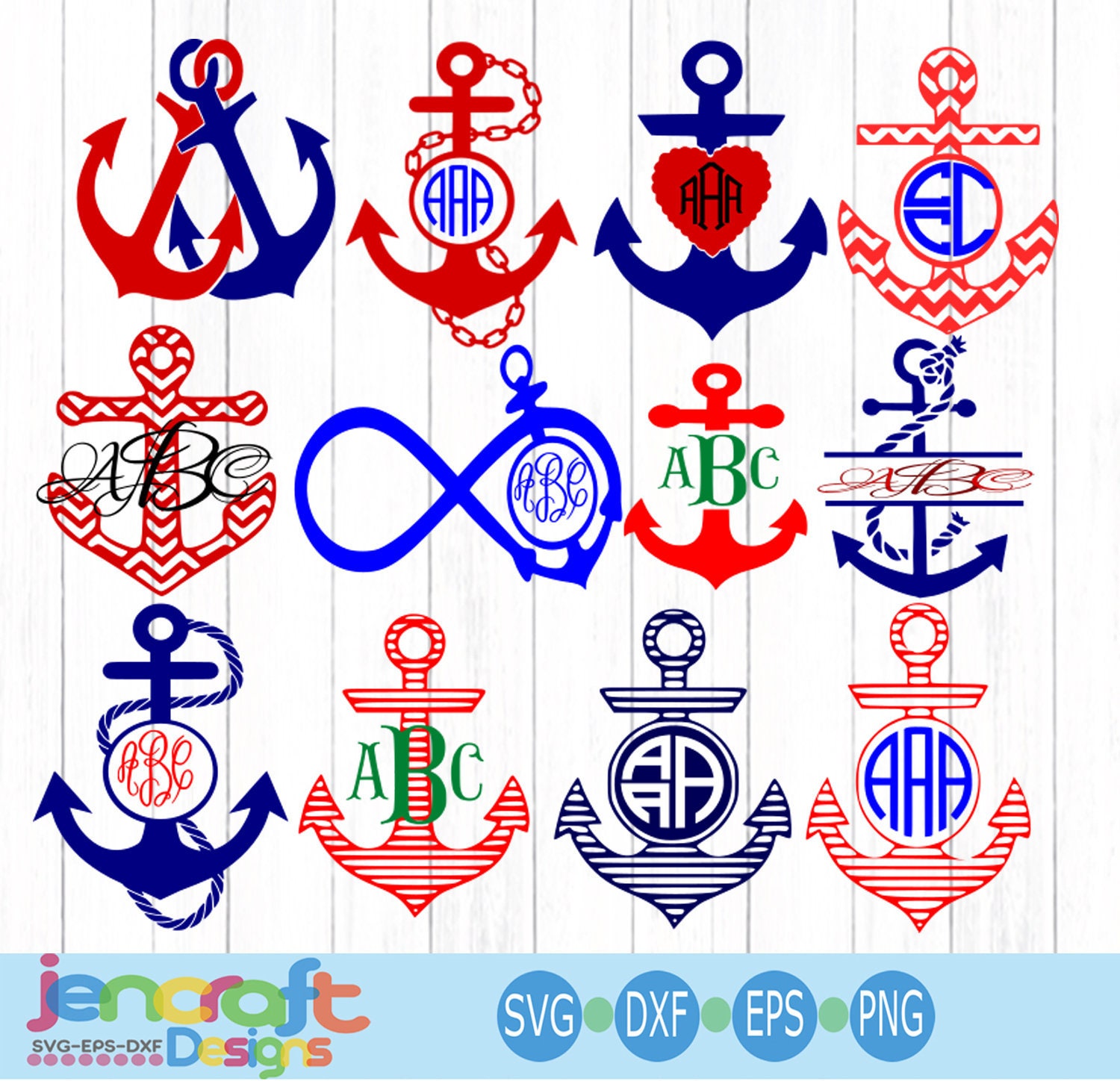 Download Anchor Svg, Anchor Monogram svg, Summer SVG, Boating svg ...