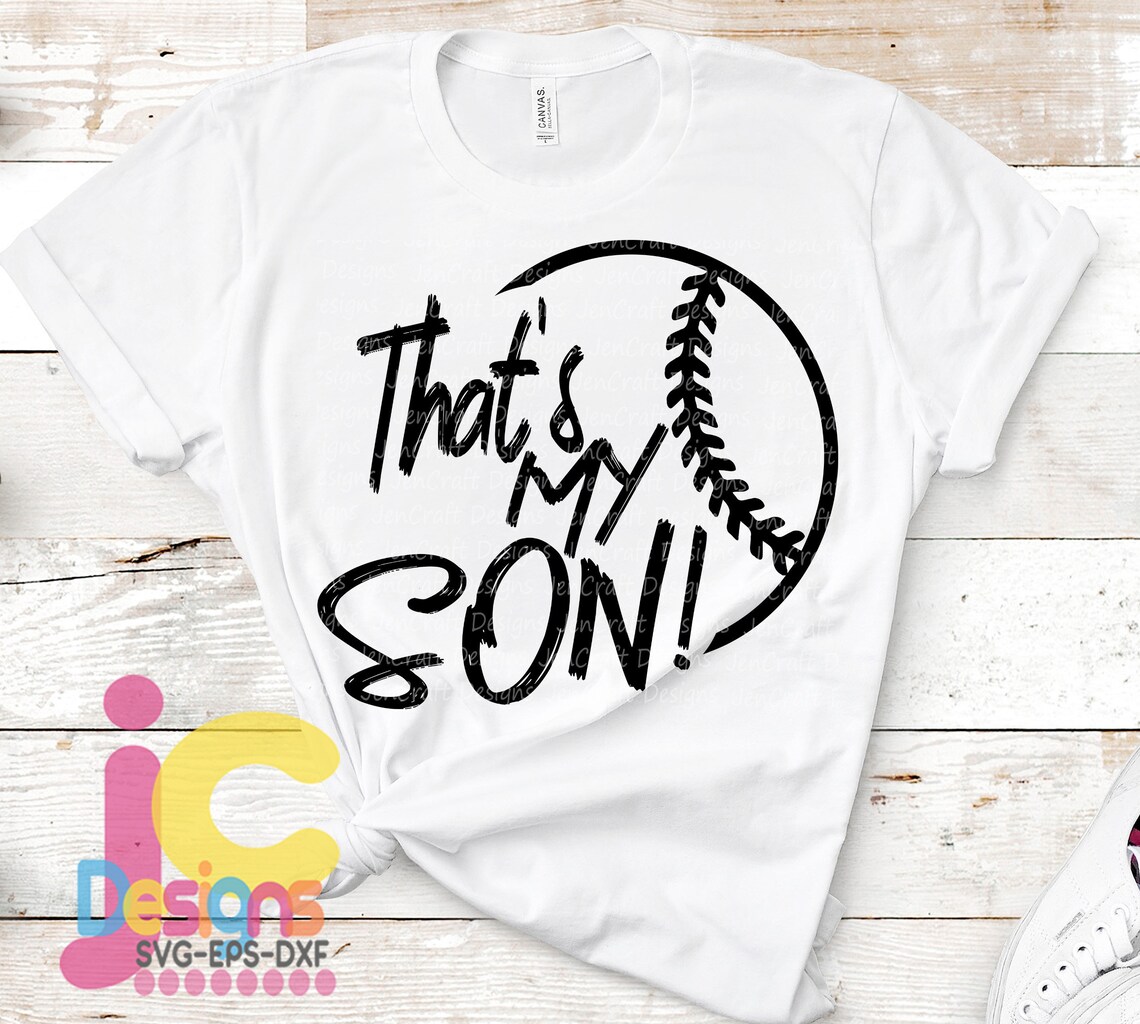 Baseball SVG That's My Son Baseball Svg Mother Dad Etsy
