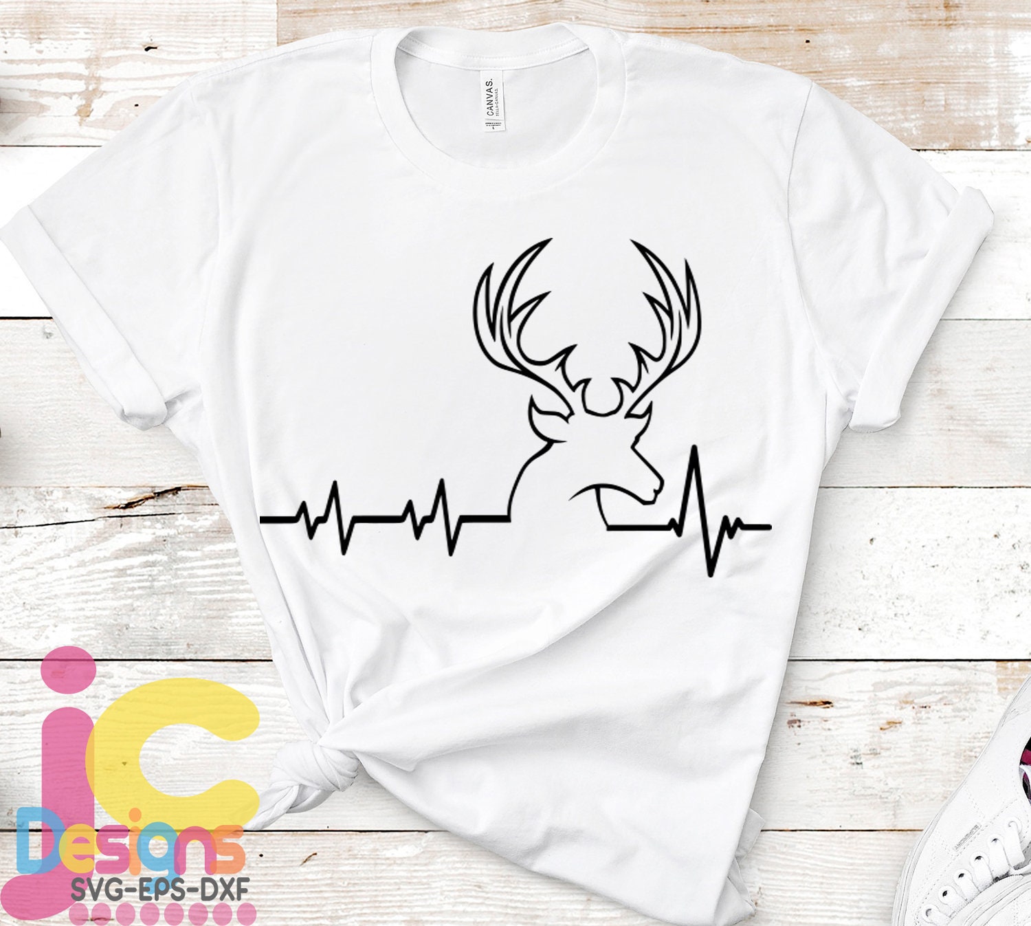 Download Hunter svg, Deer SVG Cutting File, Hunting Svg Heartbeat Shirt design Buck Svg, Png, Eps,Dxf ...
