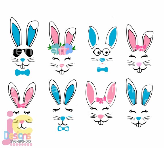 Download Easter Svg Bunny Face Svg Boy Girl Cute Easter Bunny Svg Etsy