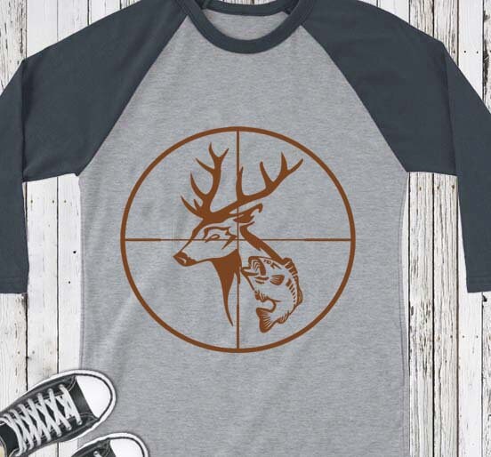 Download Deer SVG Fish with Deer Gun Sights Crosshairs Antlers ...