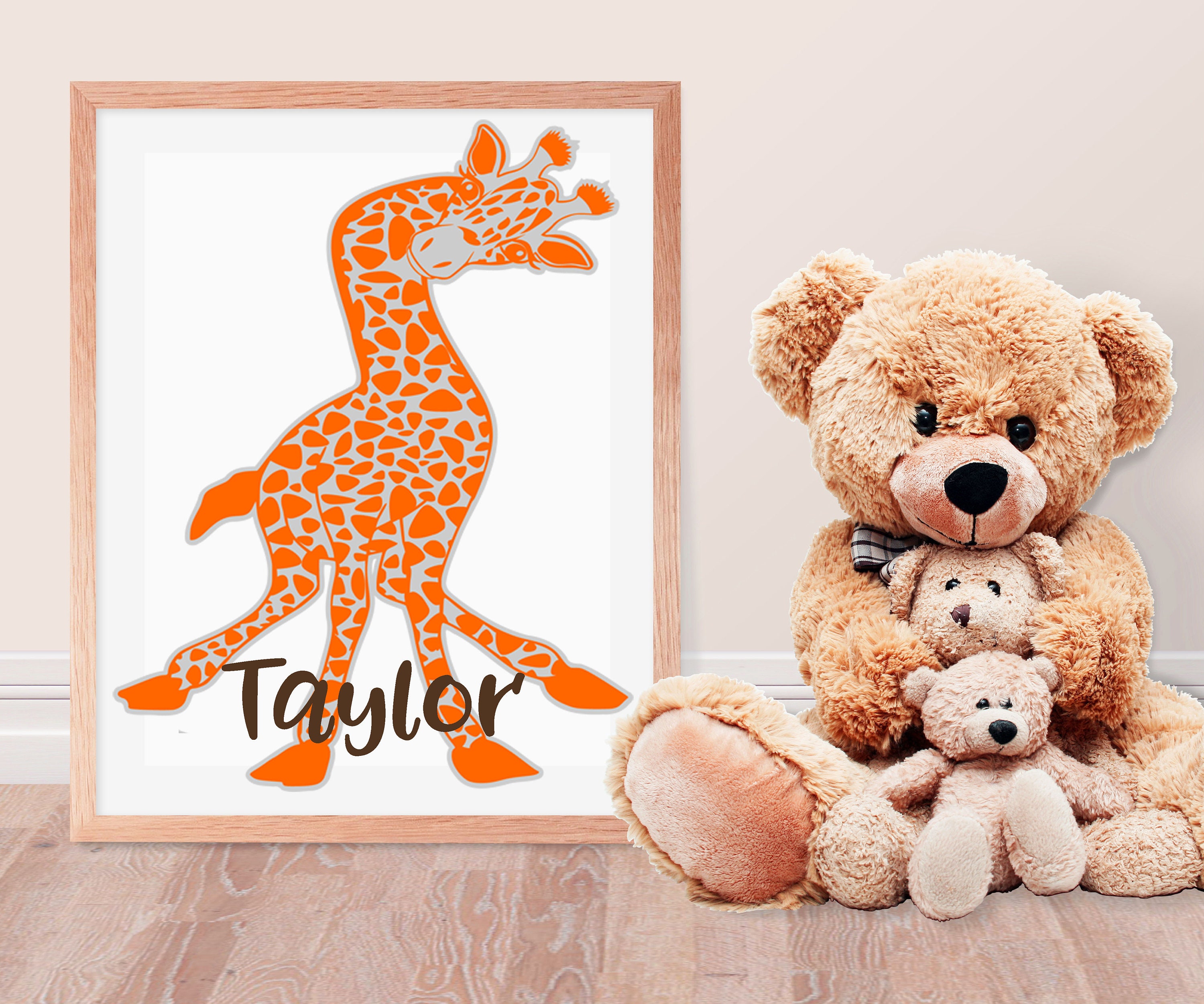 Download Giraffe Svg, 2 Layers Giraffe Cut Files, Fun Svg, Safari ...