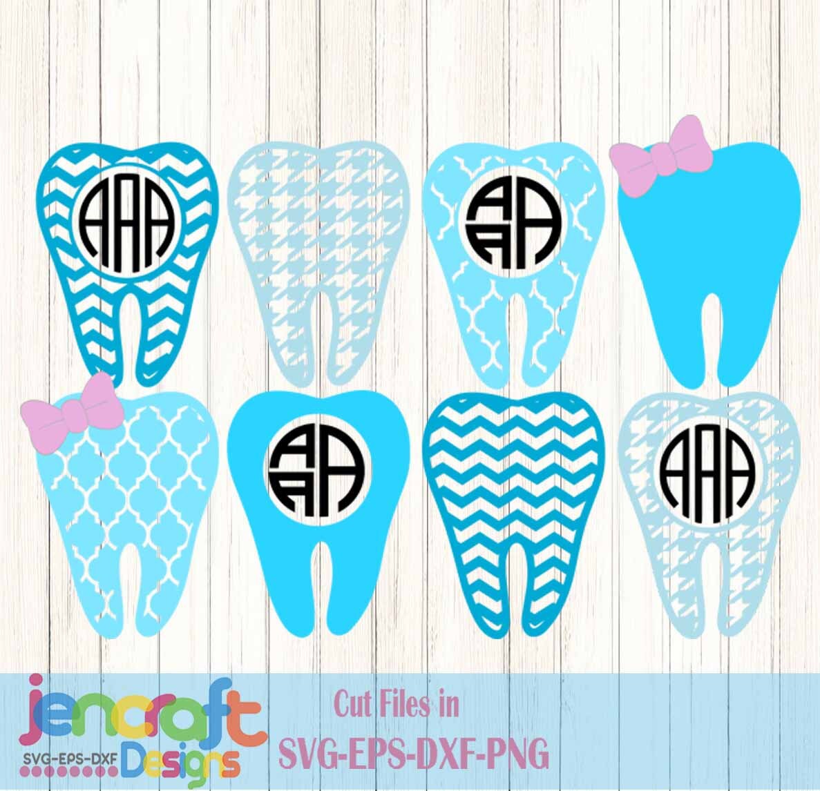 Download Tooth SVG Dental Dentist Hygienist Monogram Frame Bundle ...