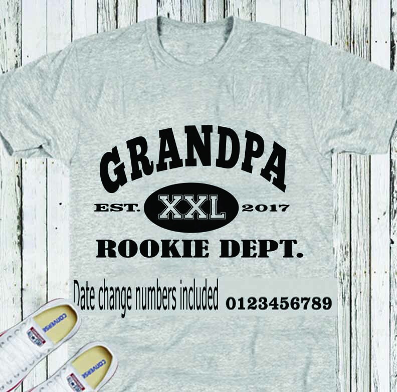 Download Grandpa Rookie Dept SVG, Fathers Day SVG, Est. Shirt, Dad ...