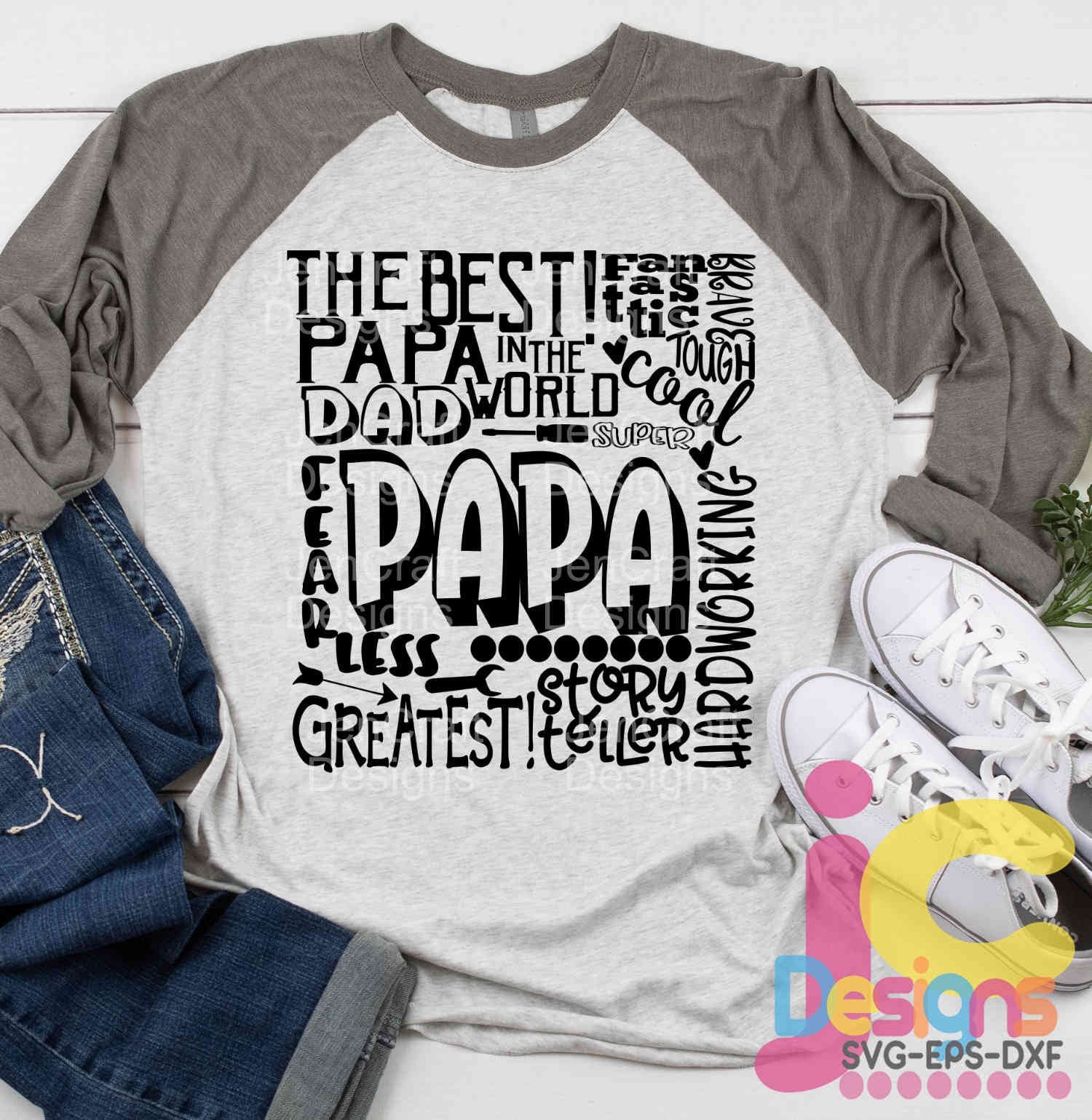 Download Papa SVG, Dad Grandfather SVG, typography word art ...