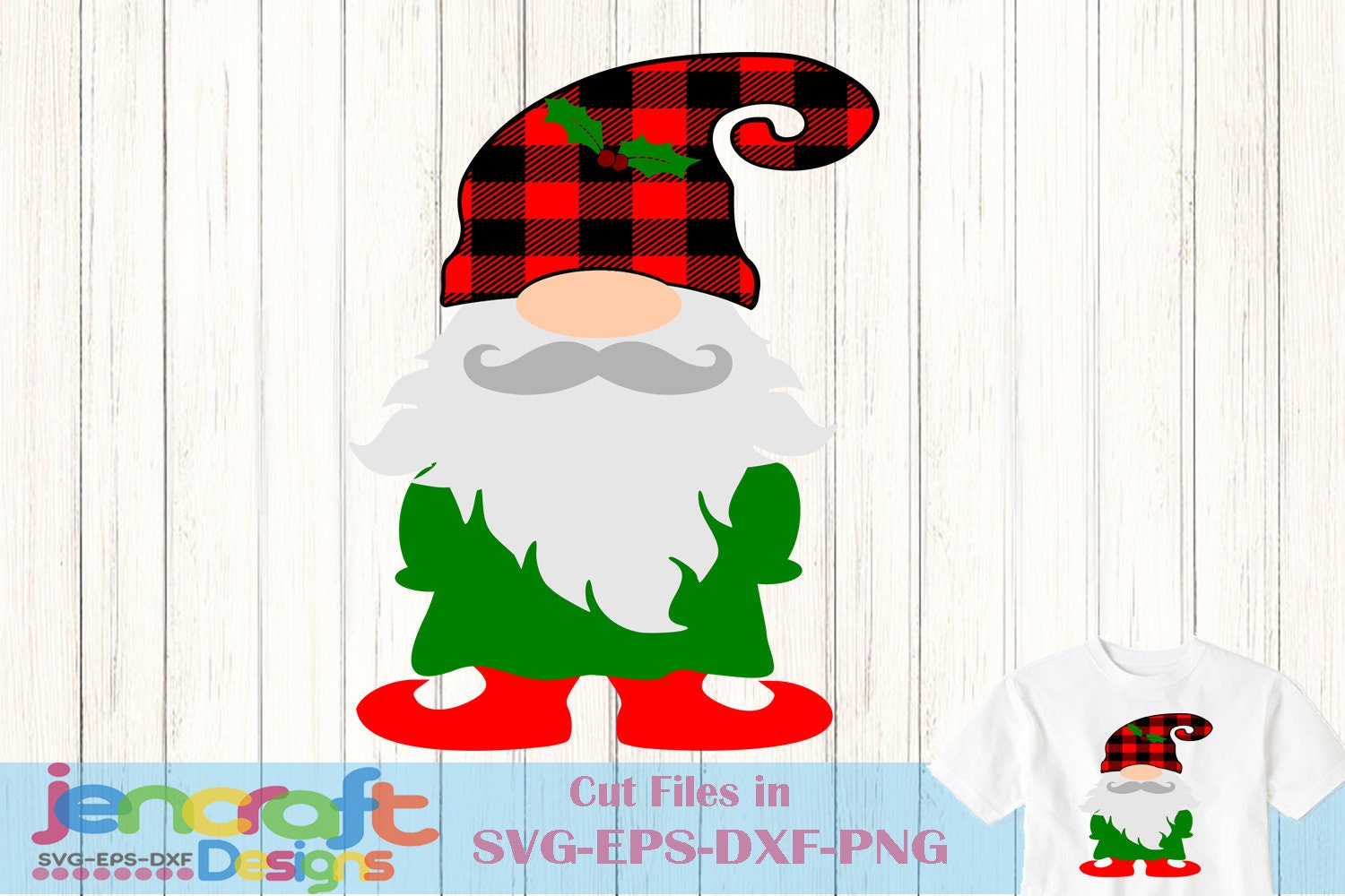 Download Plaid Gnome SVG Christmas SVG, Buffalo Plaid Christmas Elf ...