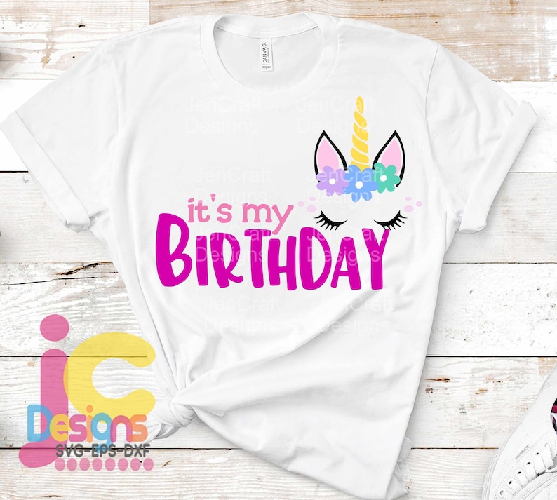 Download Unicorn svg It's My Birthday Girl Unicorn face svg Floral ...