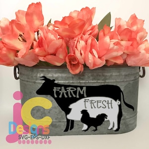 Farm Animals svg ,Farm Svg, Cow Svg, Pig, Cow, Chicken, Svg, DXF, Png Sublimation Silhouette Cricut Kitchen Towel, Kitchen, Signs, Cut files