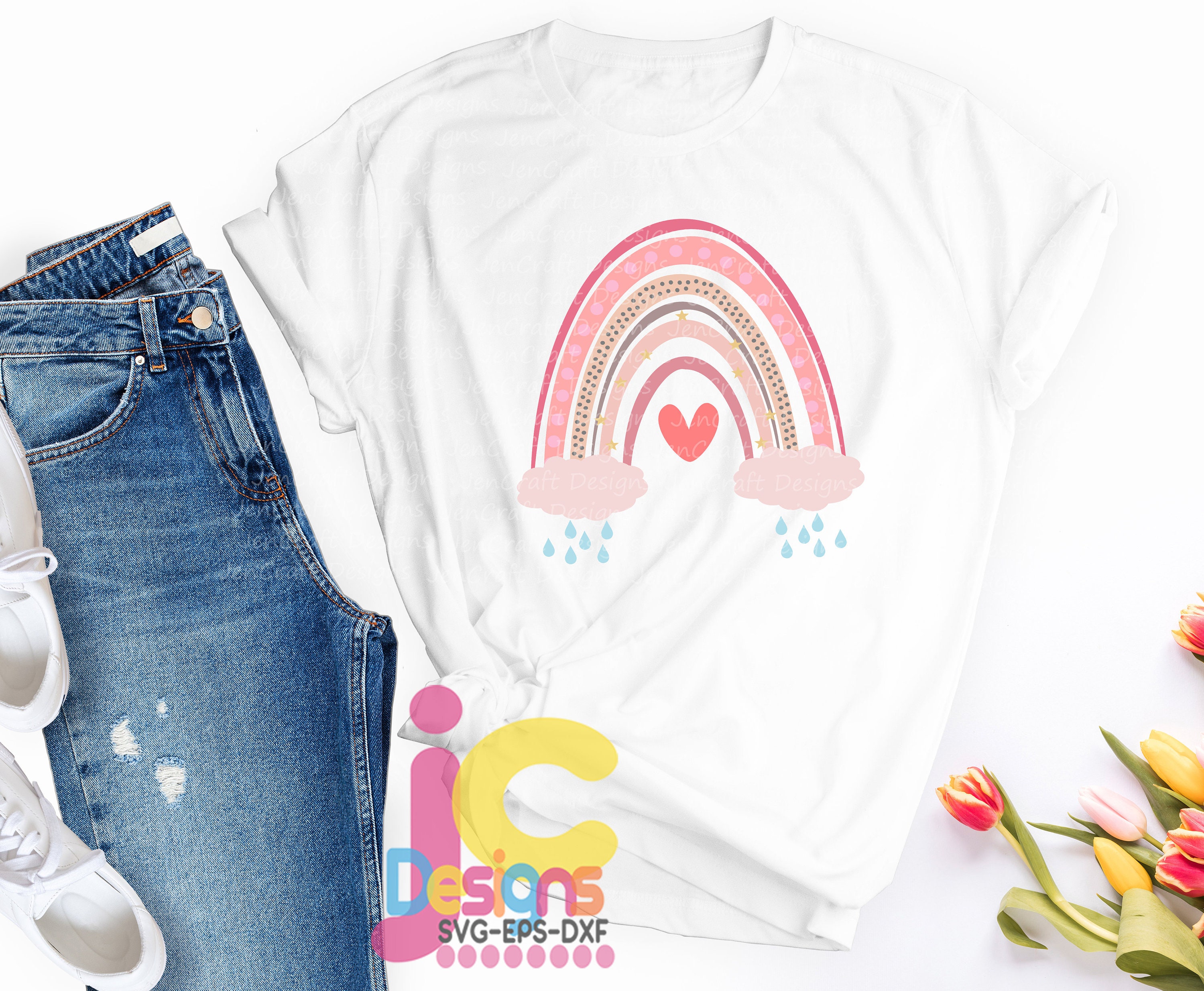 Download Valentine Svg Rainbow Svg Rainbow Png Boho Clipart Sticker And Sublimation Design Svg Eps Dxf Png File Cricut Silhouette Cut File