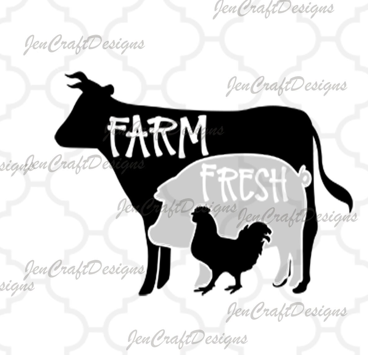 Download Farm Animals Svg Farm Svg Cow Svg Pig Cow Chicken Svg Dxf Png Sublimation Silhouette Cricut Kitchen Towel Kitchen Signs Cut Files